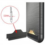 Wholesale iPhone 7 Card Holder Hybrid Case (Space Gray)